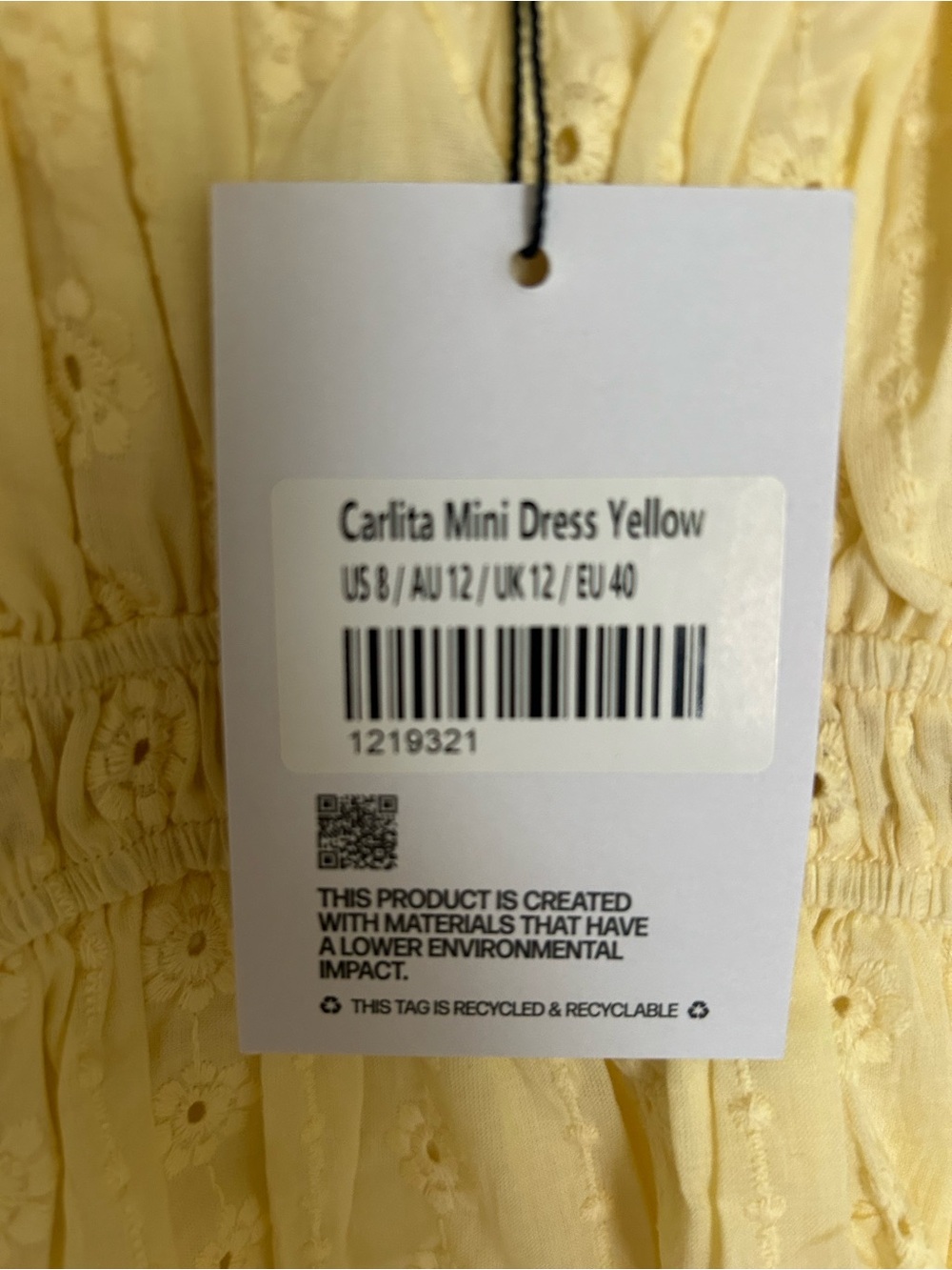 Princess Poly Carlita Mini eyelet Dress - Yellow - Picture 3 of 13